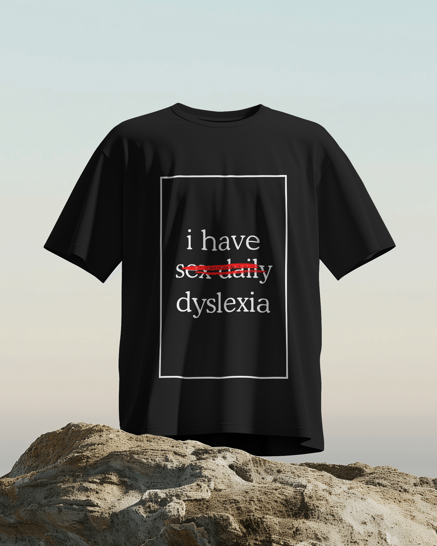 Dyslexia oversized drop-shoulder fit